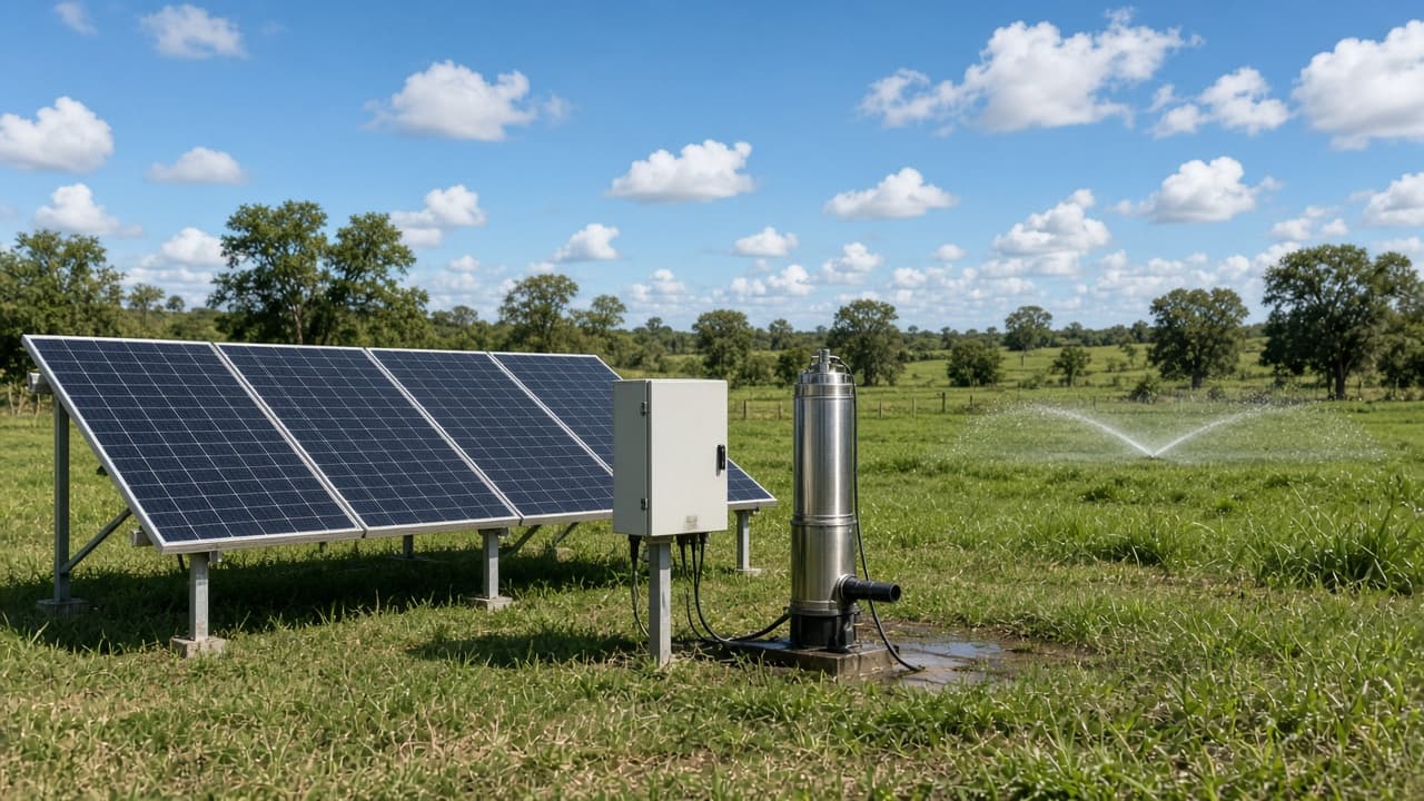 Kit bomba solar Claw 2 cv com controlador externo e quatro placas