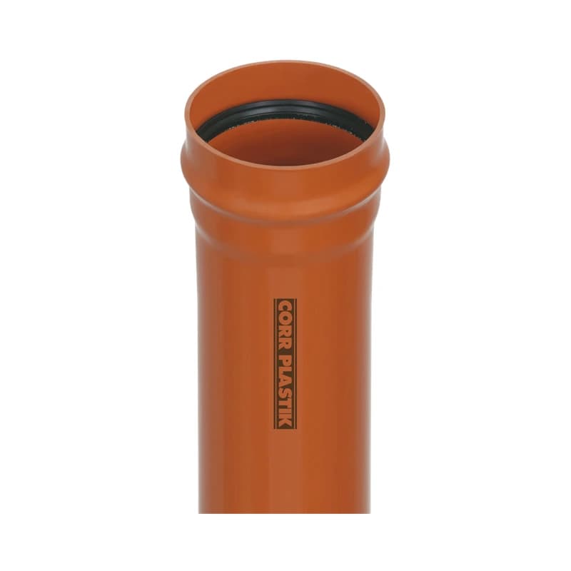 Tubo Coletor Esgoto JEI DN 100 6m — coletor de esgoto Corr Plastik